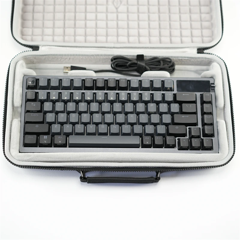 Portátil Estojo de Proteção Dura para Rog Azoth 75 Teclado Mecânico Caixa Armazenamento Bolsa Capa Novo - Imagem 3