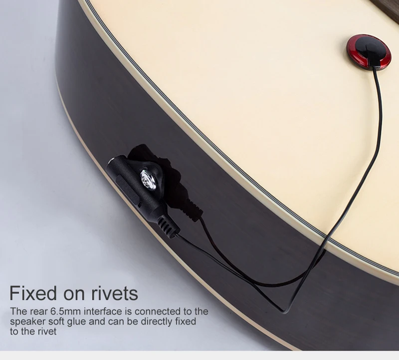 Description Picture 6 of item1pcs Portable Guitar Pickup Professional Piezo Contact Microphone Pickup Easy To Install For Violin Ukulel Guitar Accessories