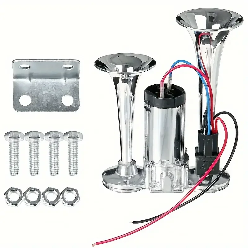 Super-sound integrated waterproof car treble 12v electric horn harvester truck electric whistle air horn