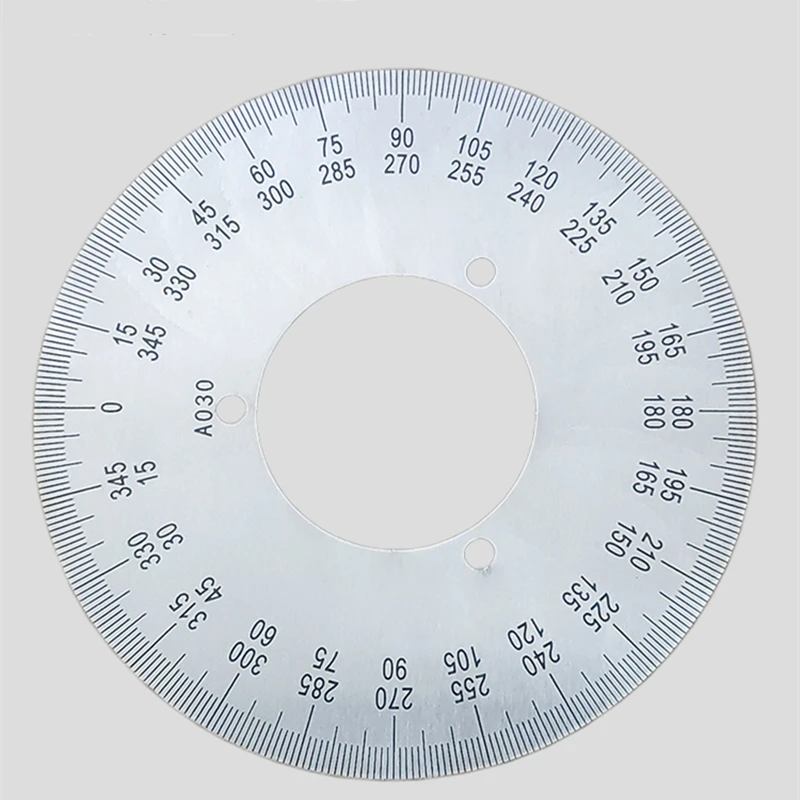 Outer Diameter 120mm Dial Scale Identification Dial Degree Graduated Circle Disk Protractor For Machine Tool Measurement Tools 4