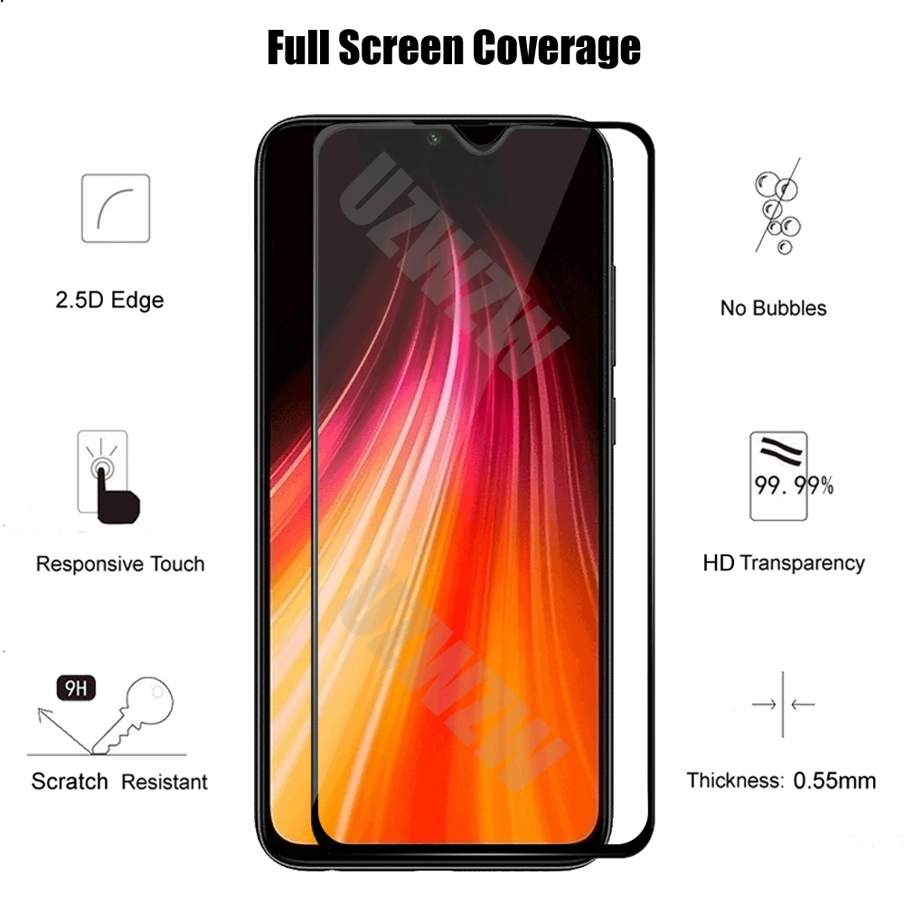 Protector Templado Pantalla Full Para Xiaomi Redmi Note 8