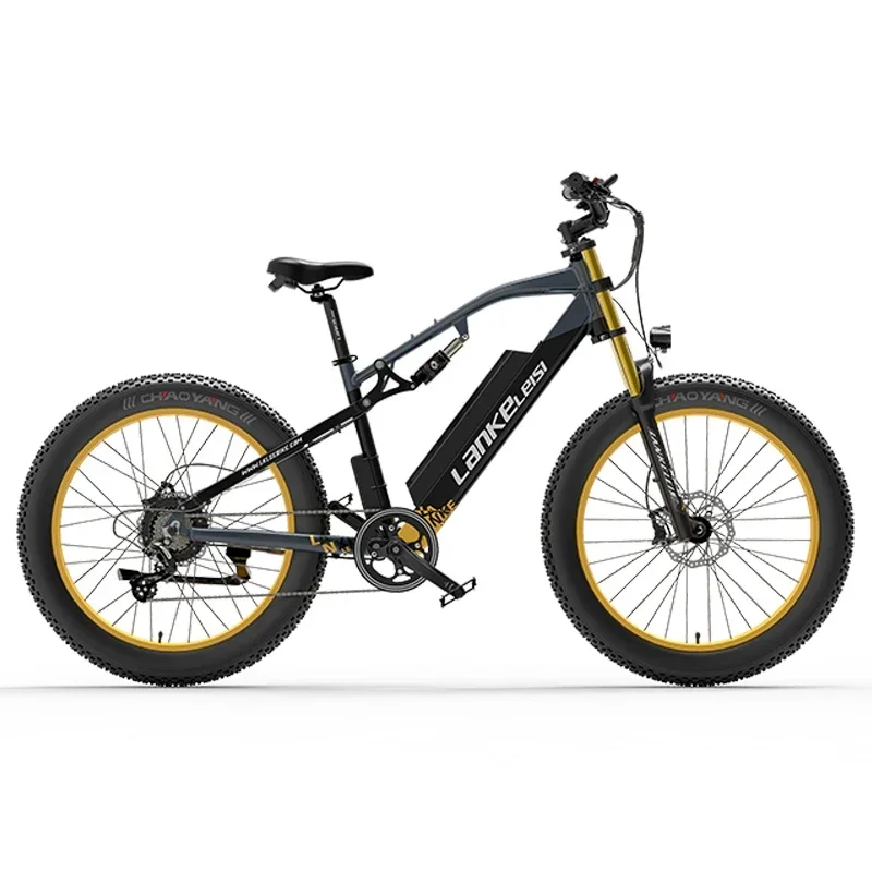

EU Stock LANKELEISI Electric Bike 48V16AH 1000W Motor 26inch 7speed E-bike Mountain Snow Fat Tire Off Road Adult Electric Bicyc