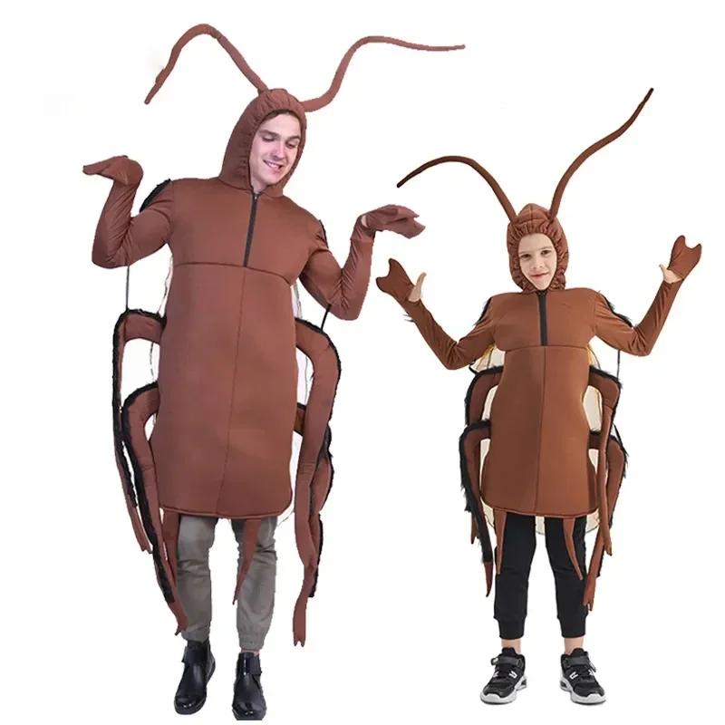 

Cosplay Cockroach Clothing Adult Kid Halloween Costume Unisex Autumn Winter Funny Outfit Party Props Costumes One Piece Clothing