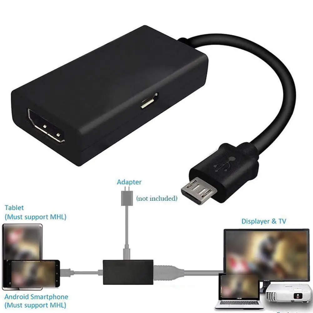 NEW High-end Micro USB MHL To HDMI-compatible Cable HD 1080P