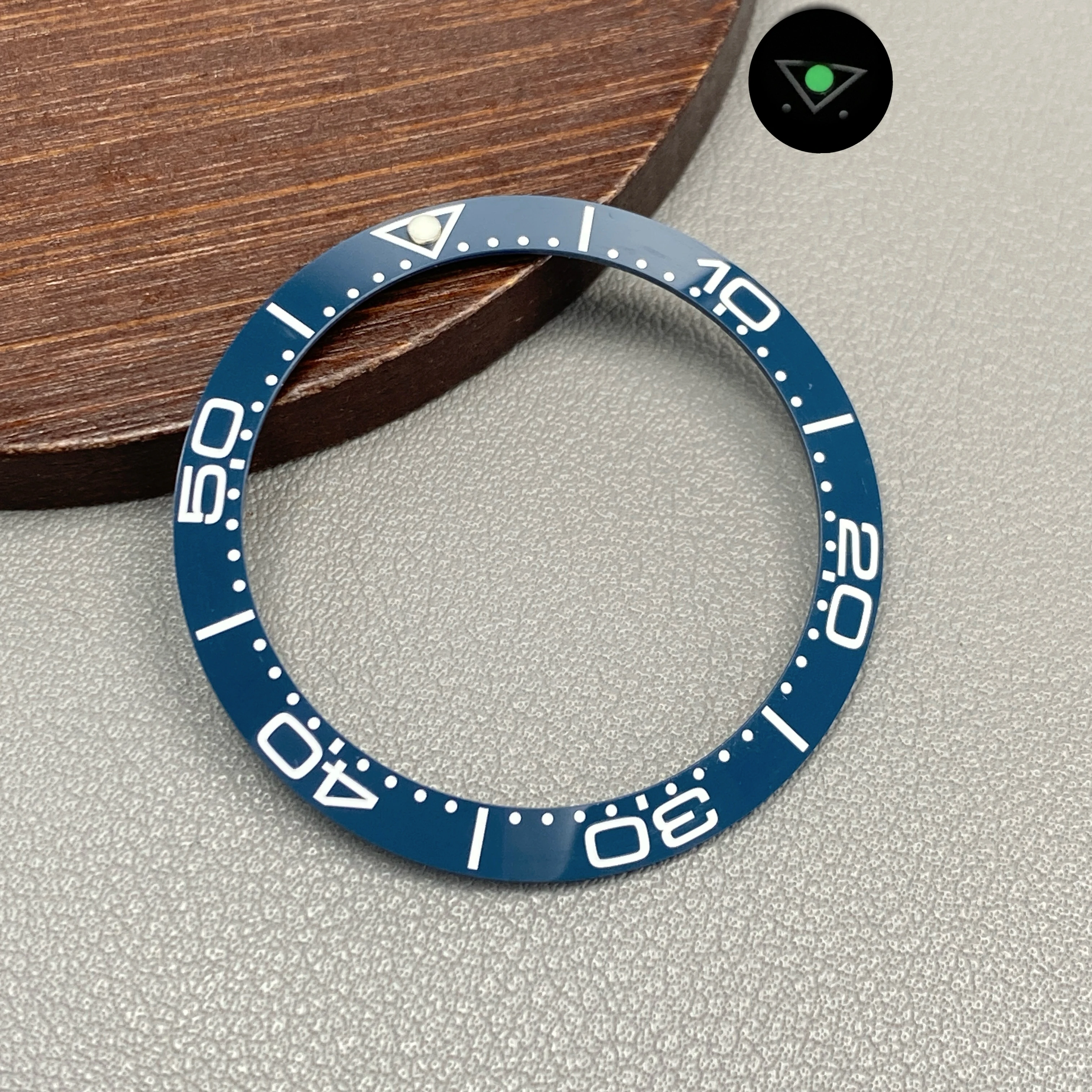 Ceramic Blue-Green Lumi Bezel Insert