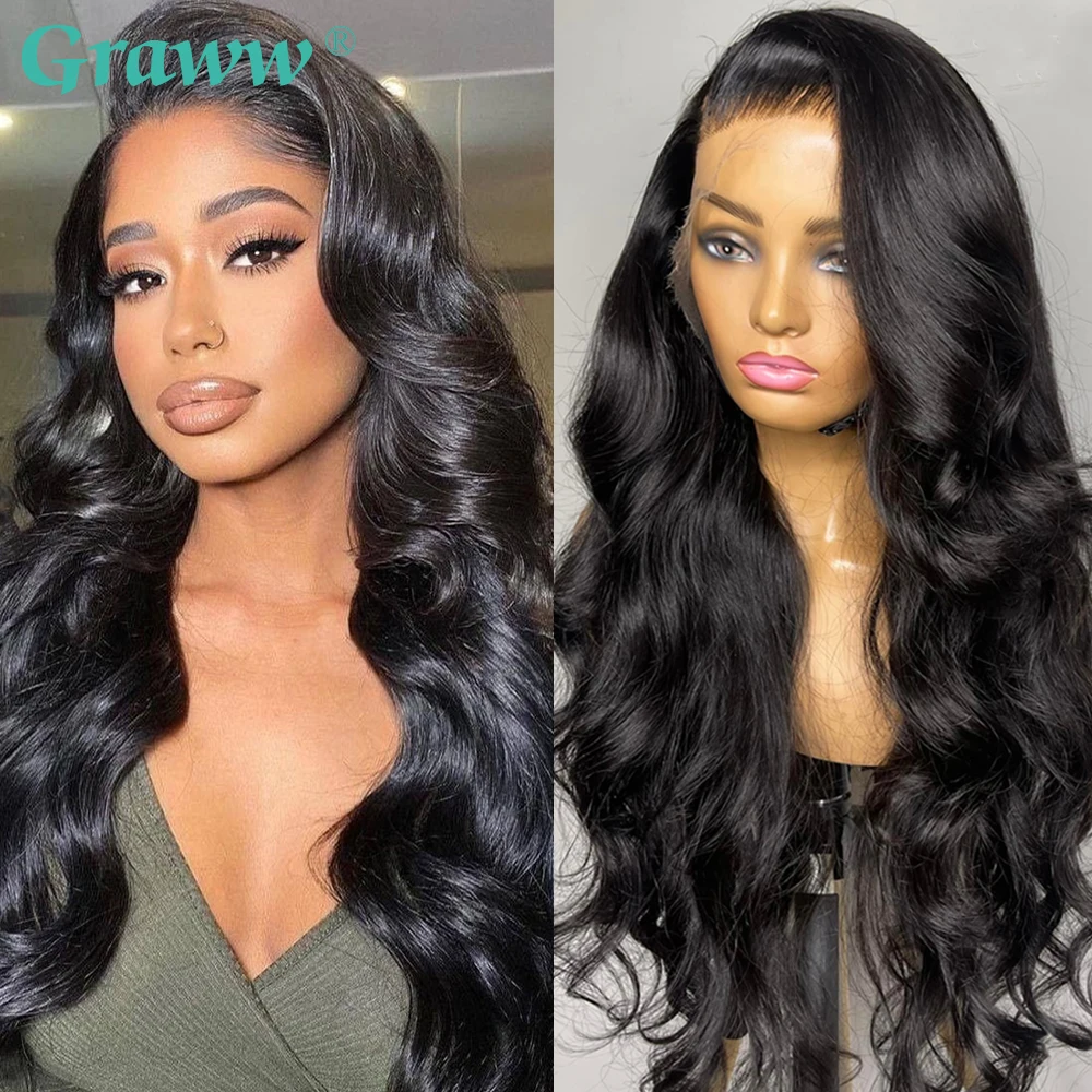 Hd Transparent 360 Lace Frontal Wig 13x6 Body Wave Lace Front Human