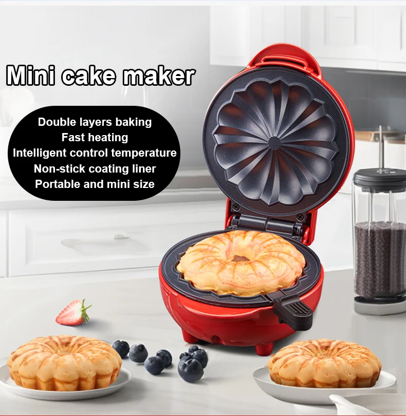 Description Picture 3 of itemElectric Waffle Bundt Cake Maker Barbecue Griddle Double-sides Baking Machine Grill Roaster Sandwich Iron Toaster Breakfast Pan