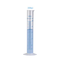 Transparent Plastic Graduated Cylinder (250ml)