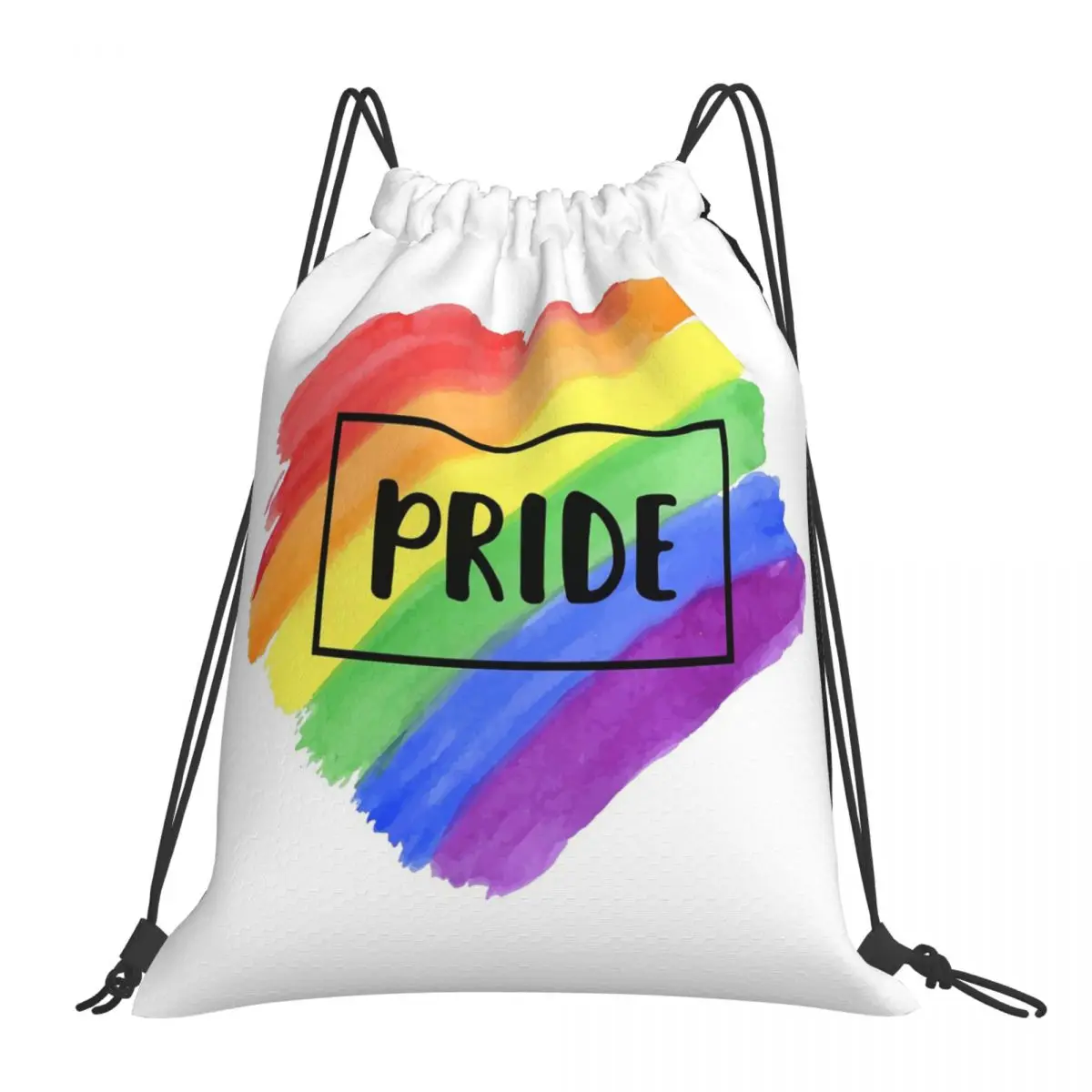 

Lgbt Backpacks Fashion Portable Drawstring Bags Drawstring Bundle Pocket Shoes Bag Book Bags For Travel Students
