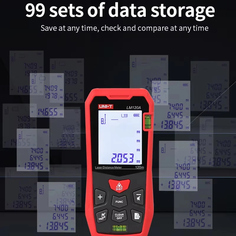 UNI-T Laser Rangefinder LM50A LM70A LM100A LM120A Laser Distance Meter Digital Range Finder Tape Measure laser rangefinder distance meter