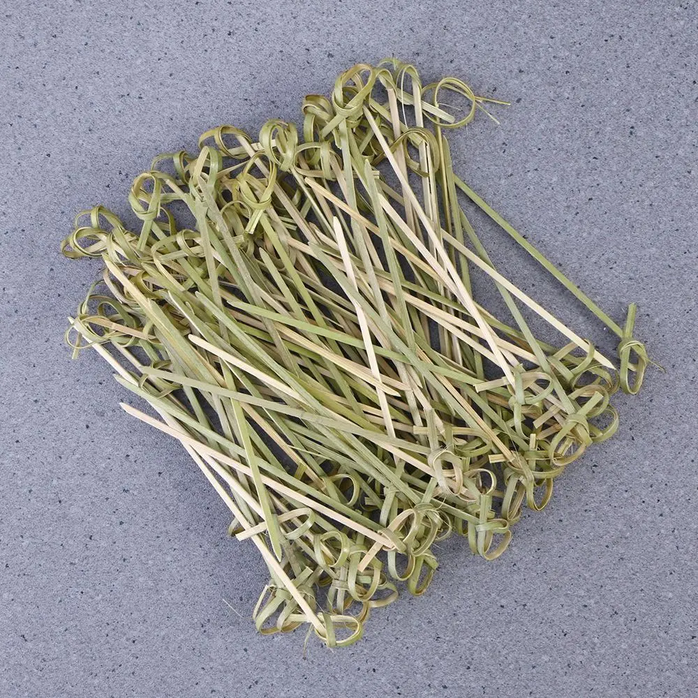 Bamboo Disposable Cocktail Picks Kitchen Bar Tool