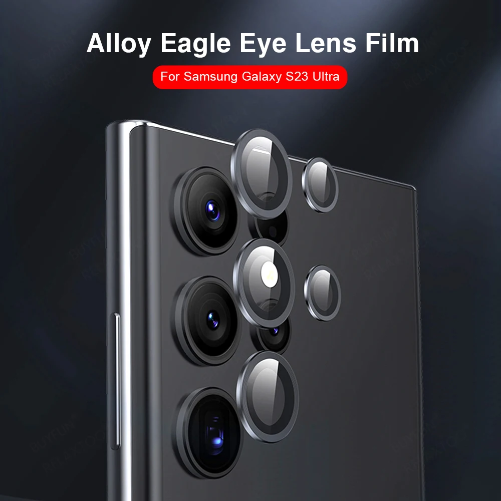 Per Samsung Galaxy S23 Ultra 2023 Common Eagle Glasses Head Ring Sansung S23 Eagle Eye Camera Ring S23Plus Metal Frame Lens Film