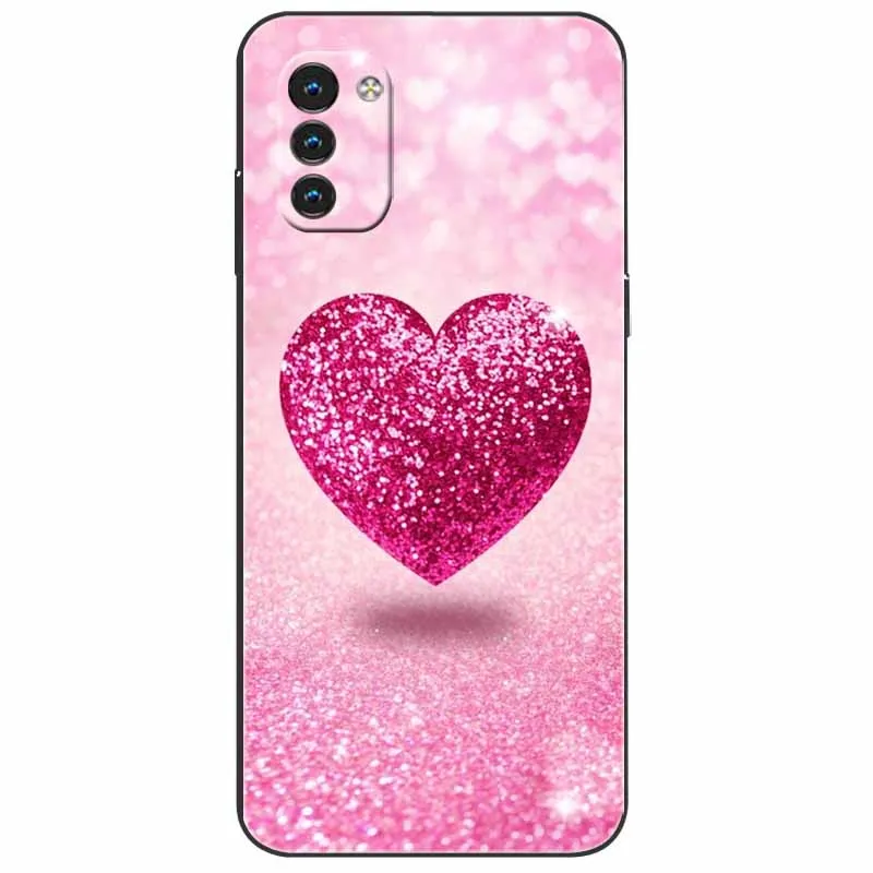 Stylish Painted Silicone Protective Case - Black with Cute Design