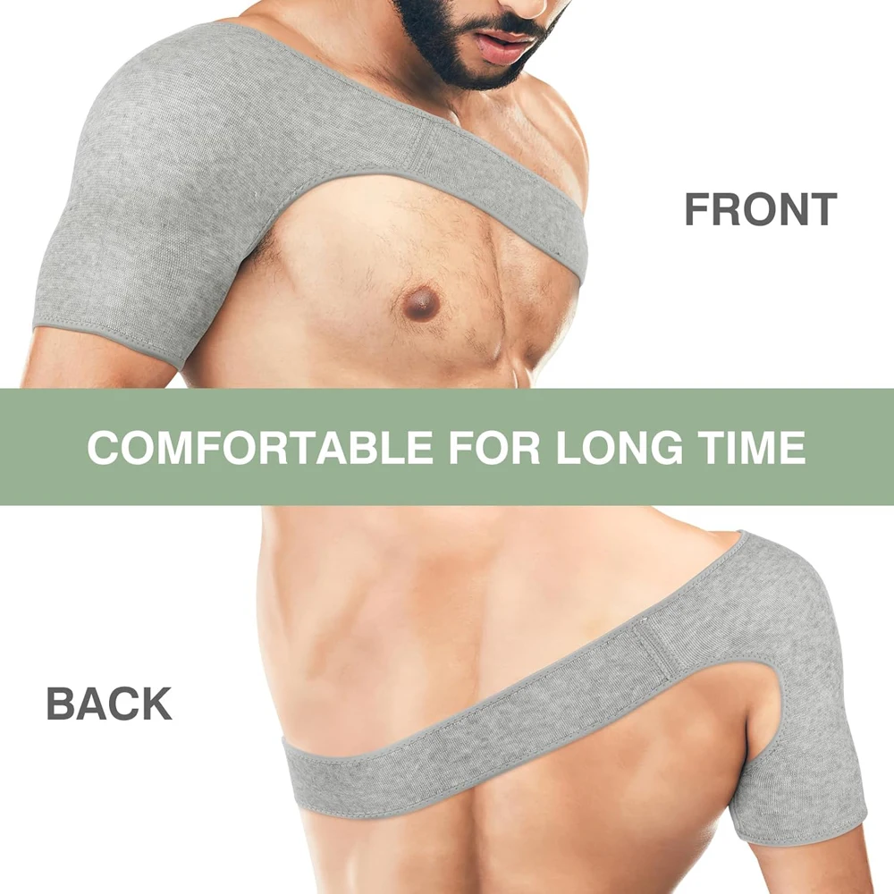 Enhanced Compression Shoulder Support Brace with Adjustable Strap