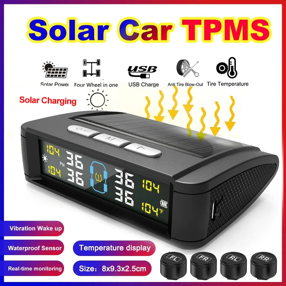 Detector 4 Sensors tpms tire pressure monitoring