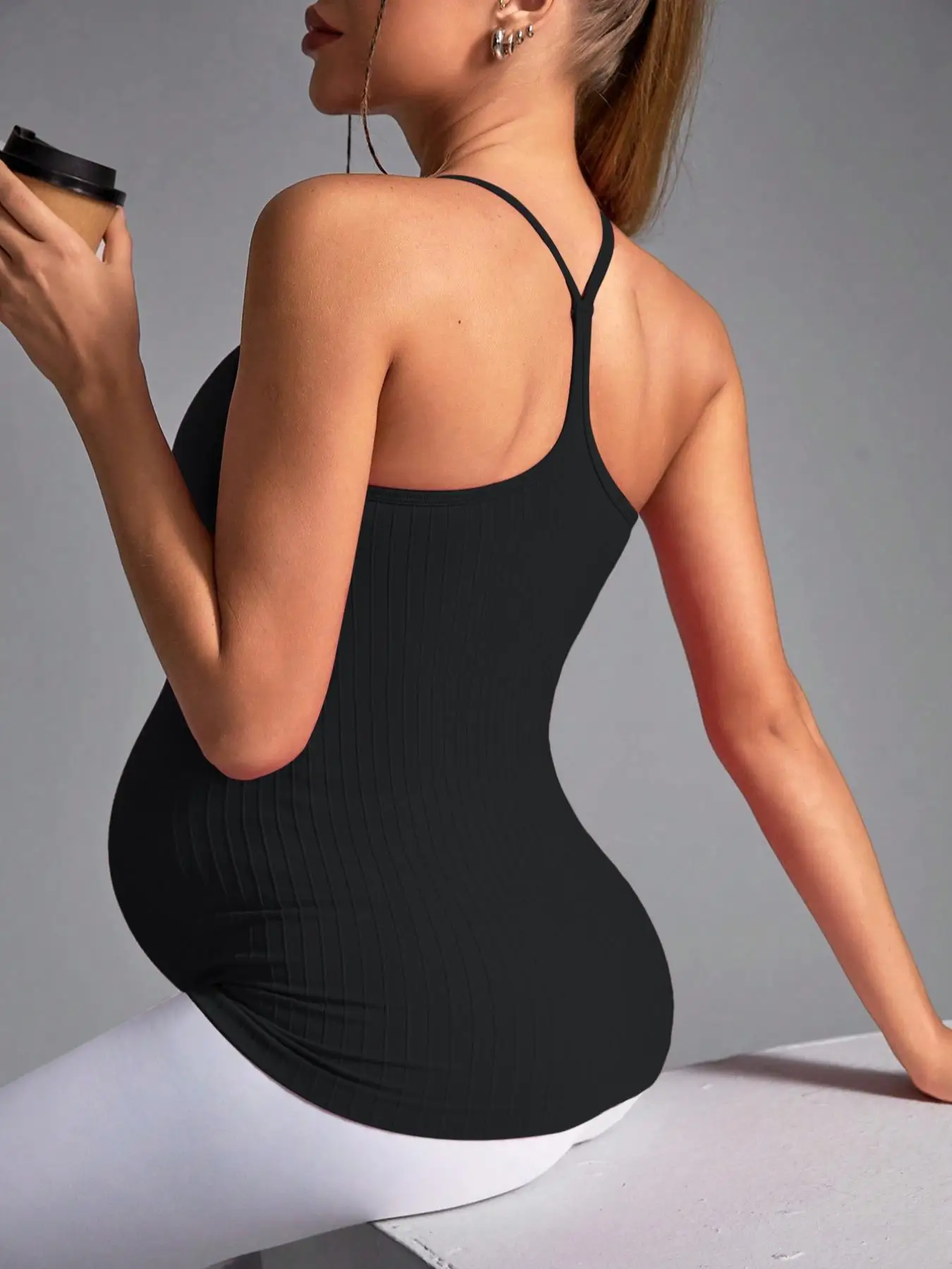 Summer sleeveless maternity wear pregnant women pregnant vest breathable mother clothes casual body clothes - 3