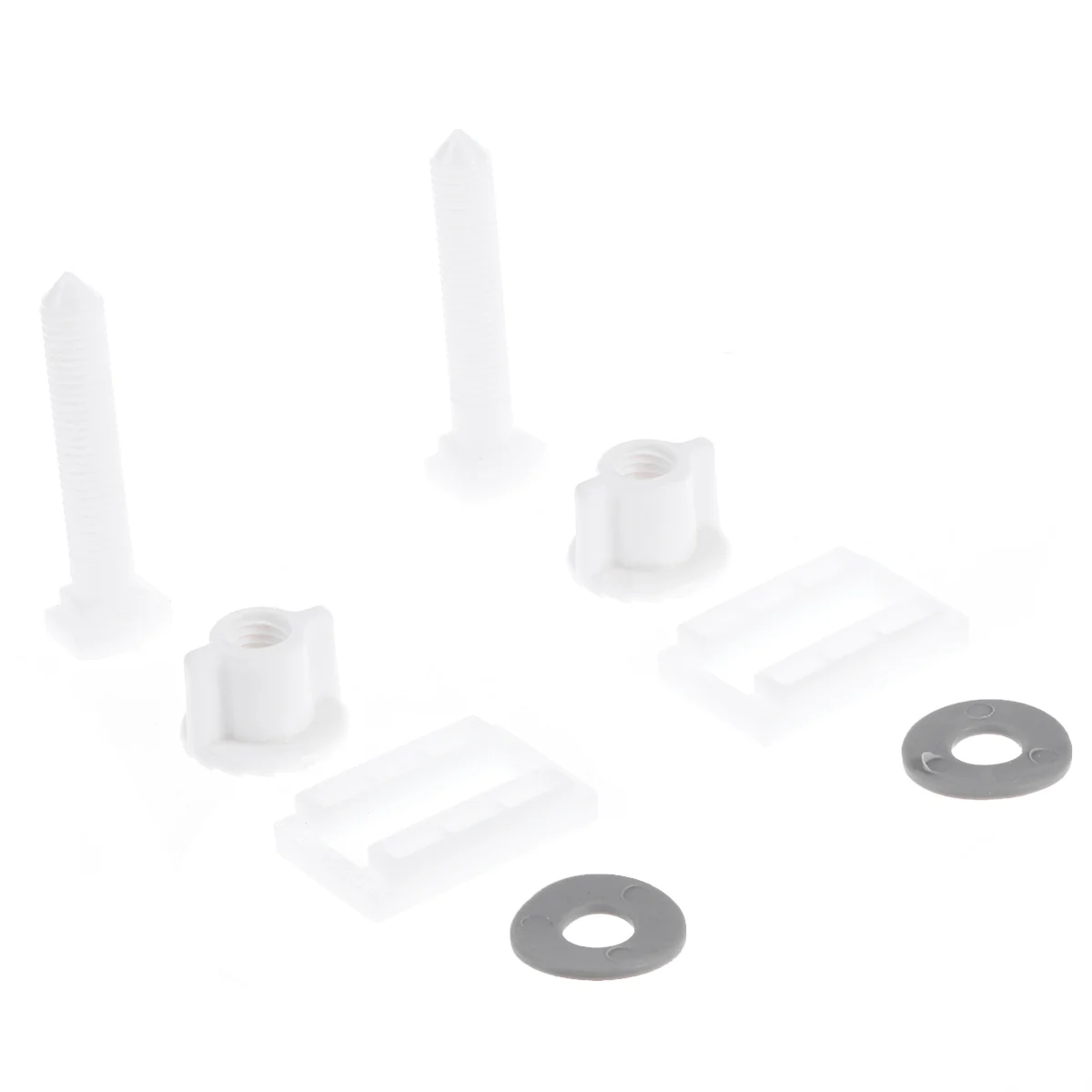 

Plastic Toilet Seat Hinge Bolt Screw with Nuts and Washers Set