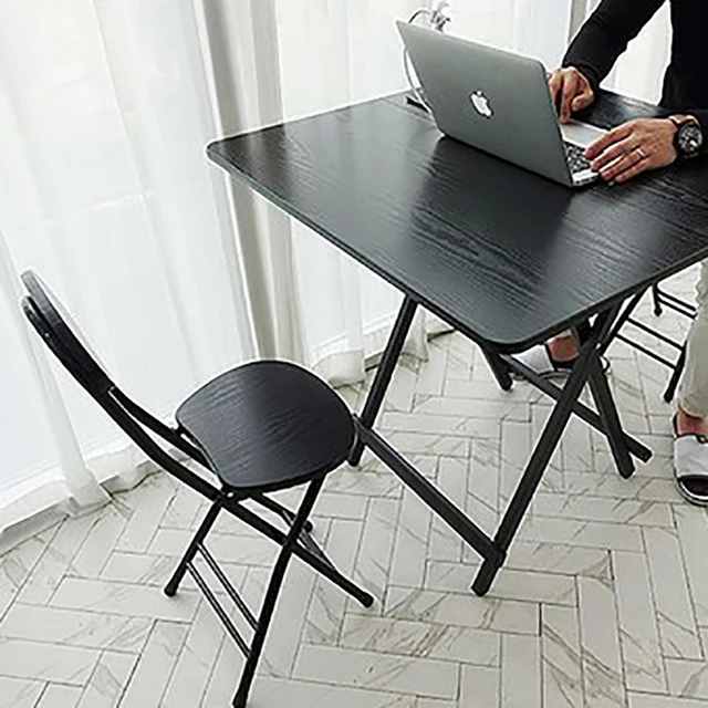 가격 대비 성능이 뛰어난 현대적이고 세련된 휴대용 나무 접이식 테이블 의자