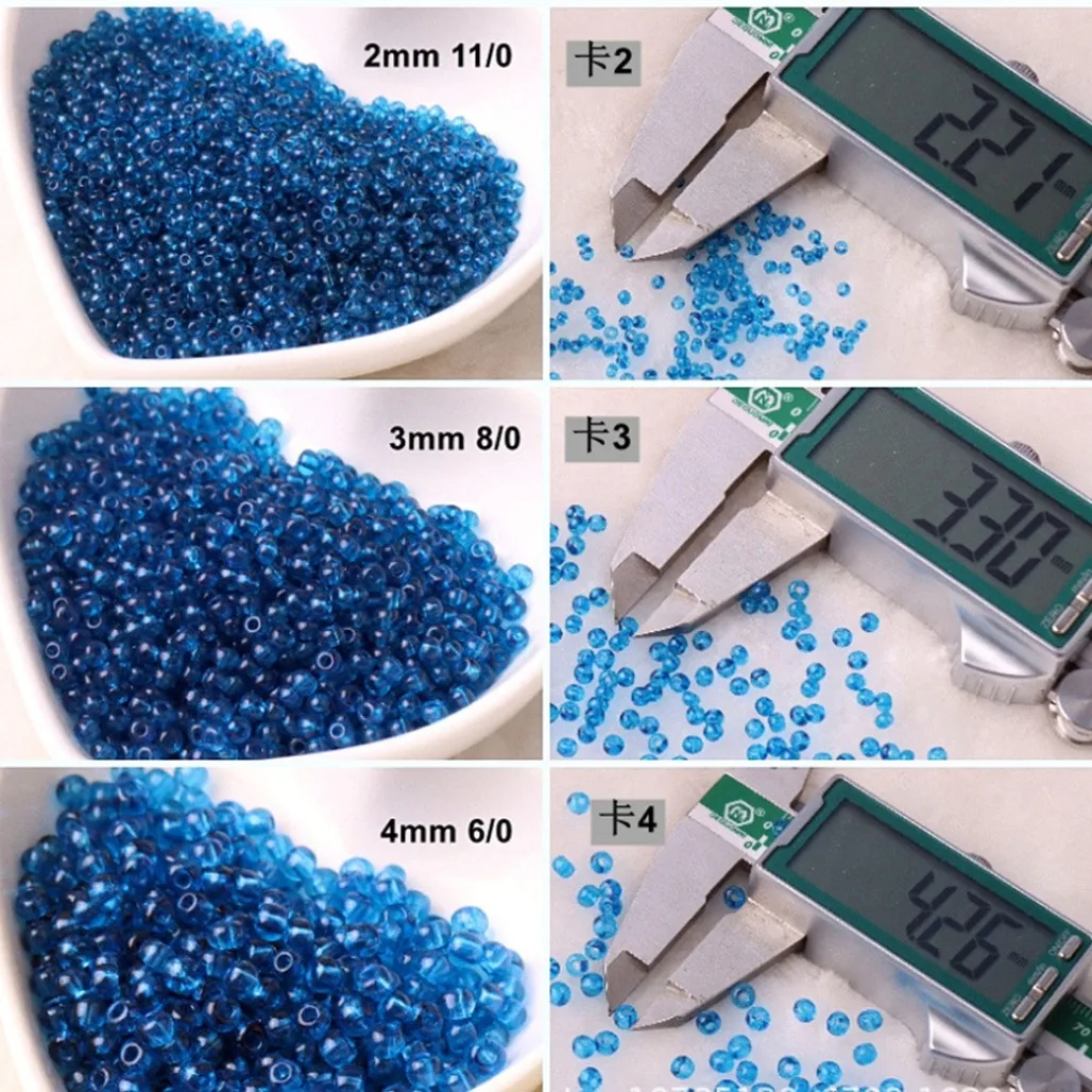 Vibrant Oling Transparent Glass Seed Beads for DIY Jewelry and Accessories
