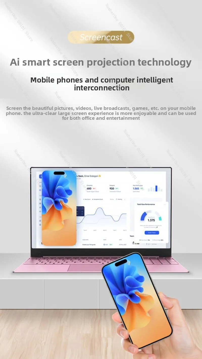 12-15.6 inch Slim Lightweight Laptop, Portable Design for Students, Professionals & Gamers, High-Performance for Work & Play