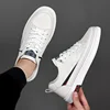 Spring New Shoes for Men Genuine Leather Casual Shoes Leisure Flats Skateboard Shoes Cow Leather Youth Lace-up Sneakers 4