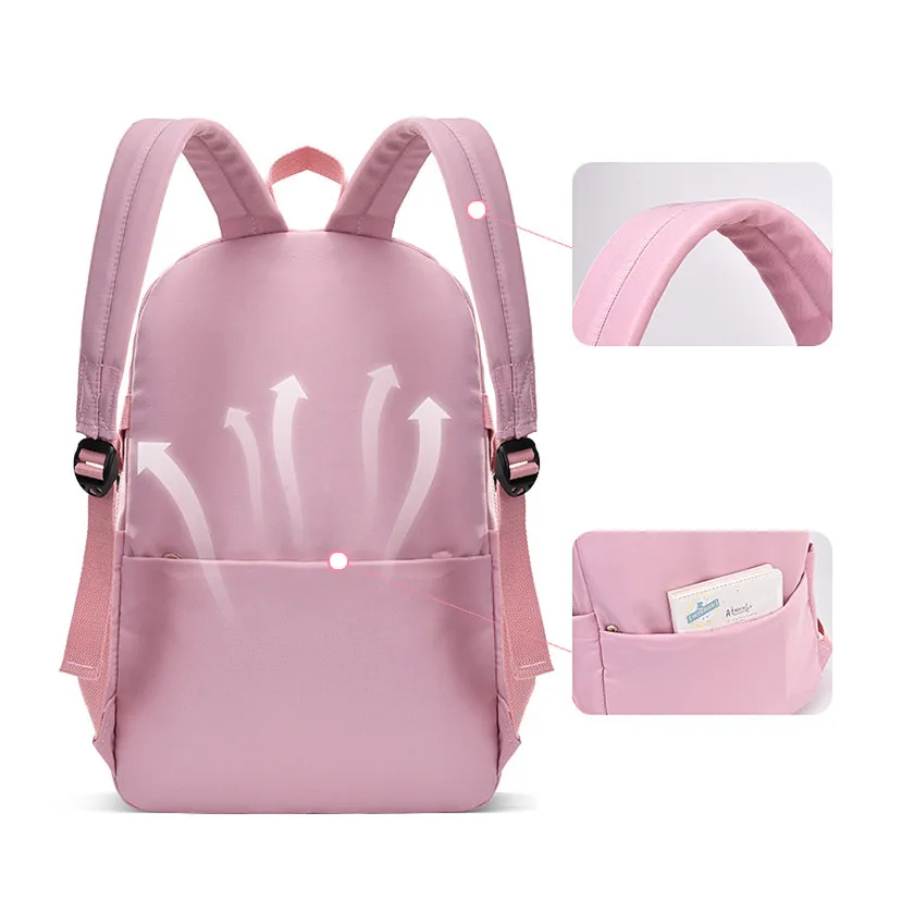 Fengdong high school bags for girls student many pockets waterproof ...