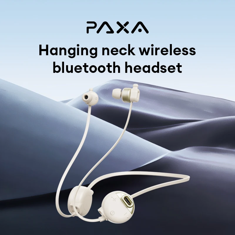 PAXA PA-Y01 터치 컨트롤 헤드폰, 블루투스 무선 이어폰, 베이스 롱 스탠바이 이어버드, 낮은 대기 시간, 마이크 포함,