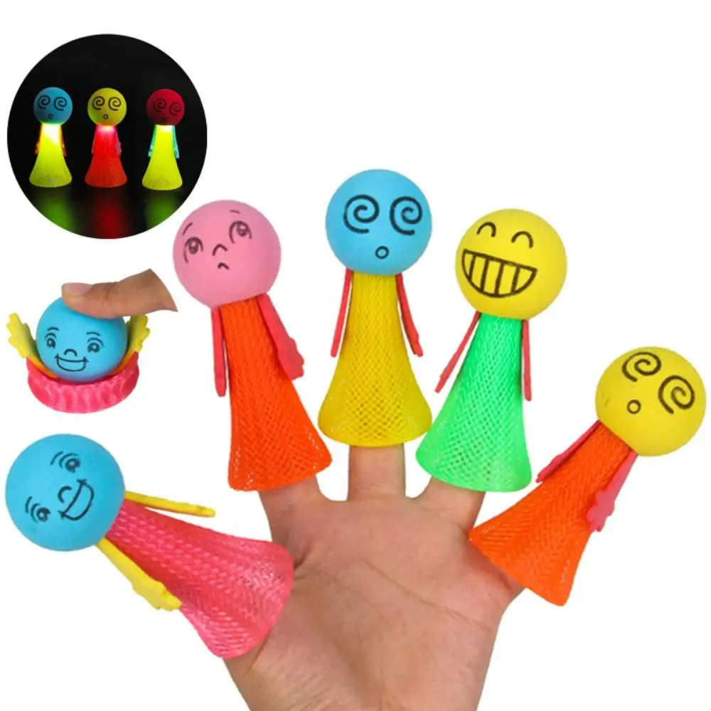 

Stretch Squeezing Bounce Small People Toy Cute Soft Luminous EVA Fidget Toys Cartoon Expressions Fun Bouncing Doll Games
