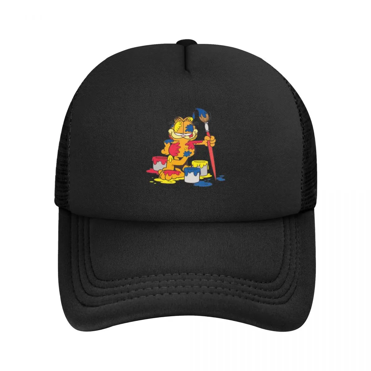 

Custom Funny Kitten Cat Baseball Cap Women Men Adjustable 90s Comic Cartoon Trucker Hat Outdoor