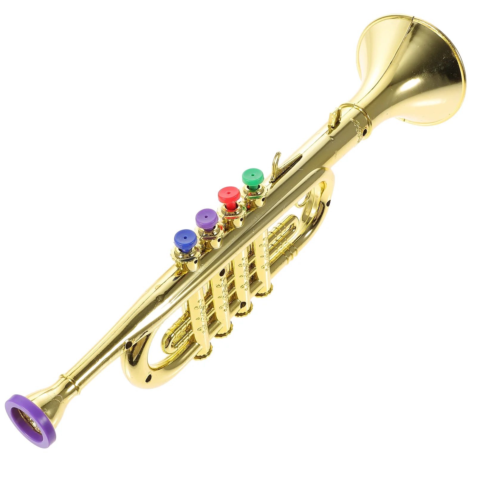 1pc Creative Trumpet Trumpet with Color Buttons Portable for Toddlers Children Kids Beginners