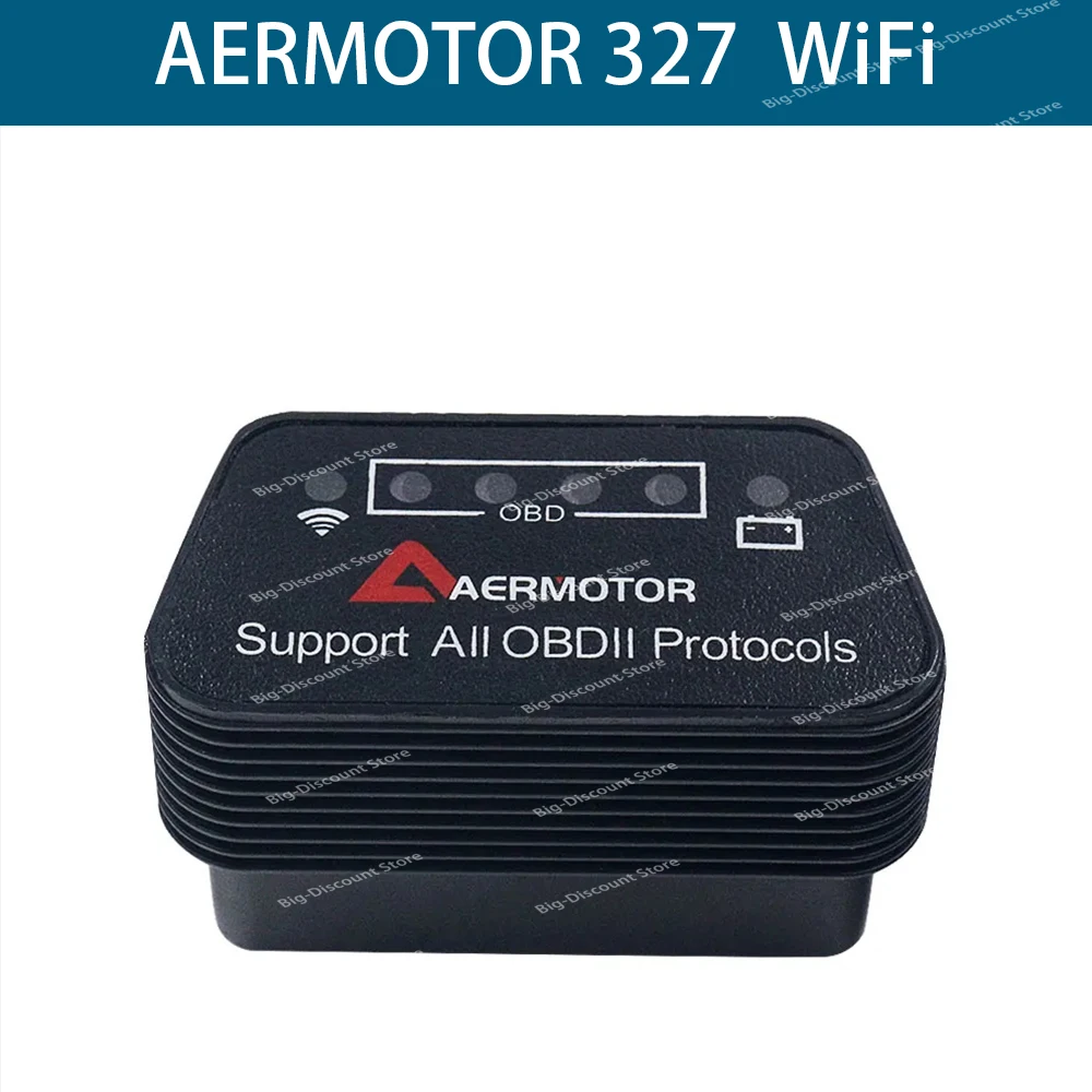 Diagnostica Scanner Aermotor Wifi Elm327 1.5 Auto Elm 327 Obd2 Supporto Interfaccia Android Ios Pc Obdii V1.5 Wifi Elm327 Adattatori