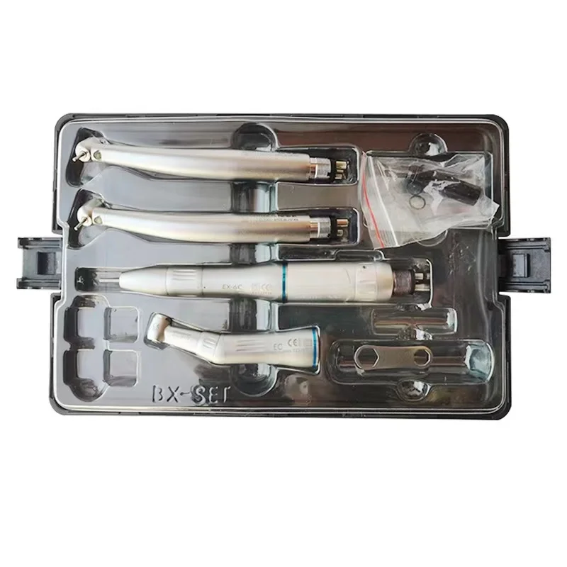 

Dental led High & Low Speed Handpiece kit Air Turbine Straight Contra Angle 2/4 Hole Handpiece