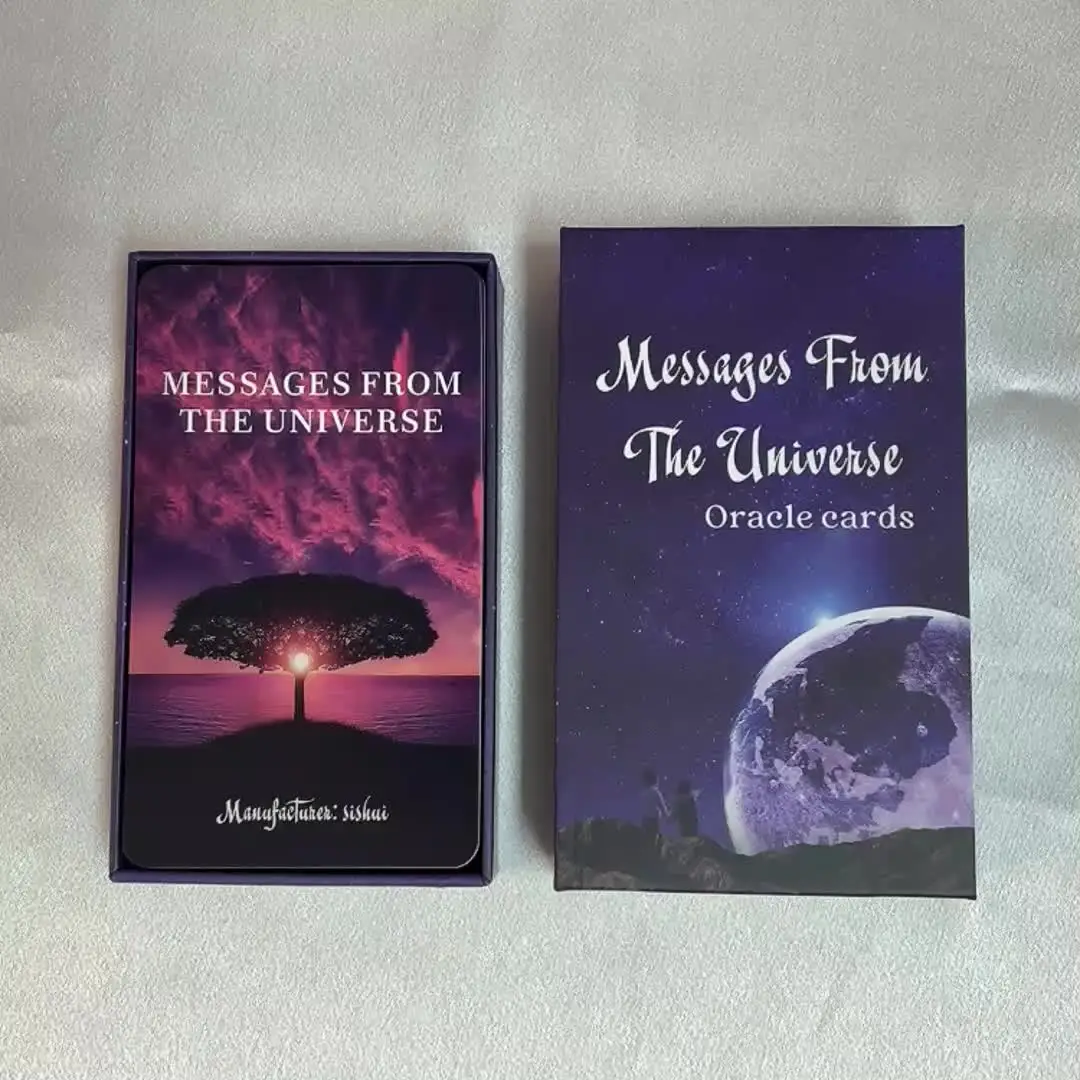 GZXINKE Carte Oracle Cosmiche – Mazzo Da 54 Carte Con Messaggi Universali Per Principianti, Guida Spirituale, Meditazione E Ispirazione Quotidiana - 2