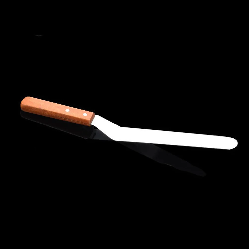 Cake Decorating Tools 6 Inch Stainless Steel Cream Spatula Butter Spreader Cake Decorating Tool Icing Smoother Pastry Kitchen Utensil Redwood Handle