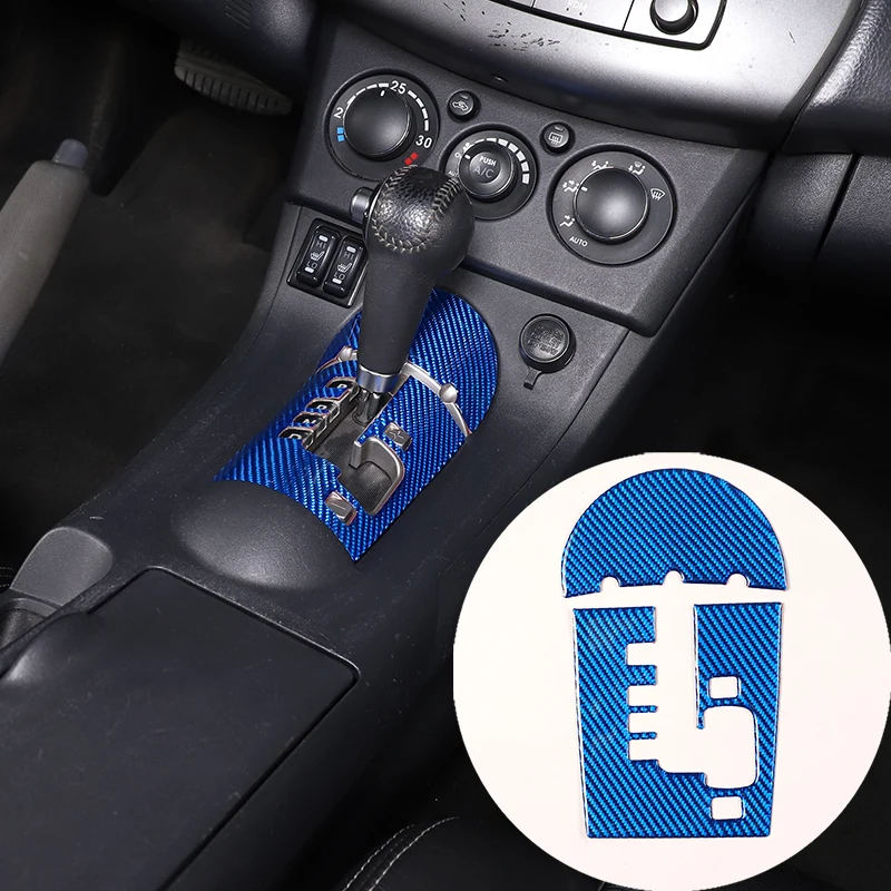 

For Mitsubishi Eclipse 2006-2011 Soft Carbon Fiber Center Control Gear Display Frame Panel Decorative Sticker Car Accessories