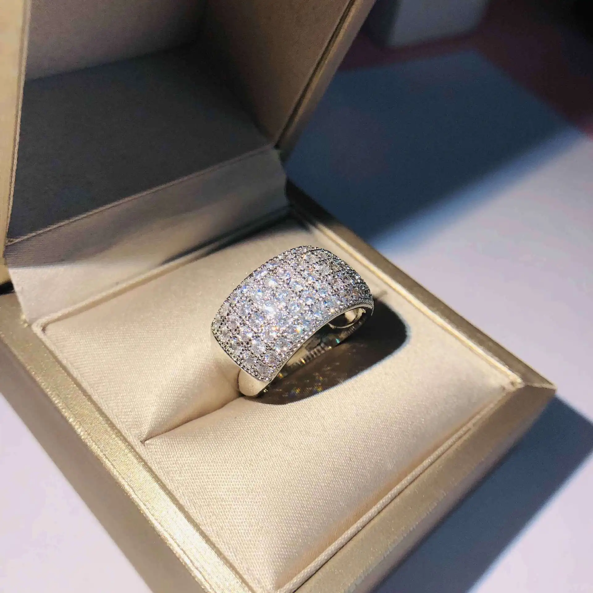 5A Zircon Rings 925 Sterling Silver Jewelry For Women