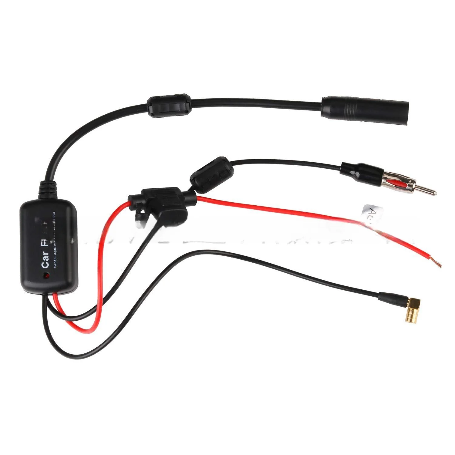 DAB/FM/AM Radio Antenna Signal Amplifier 12V Active Gain Amplifier FM Car Antenna