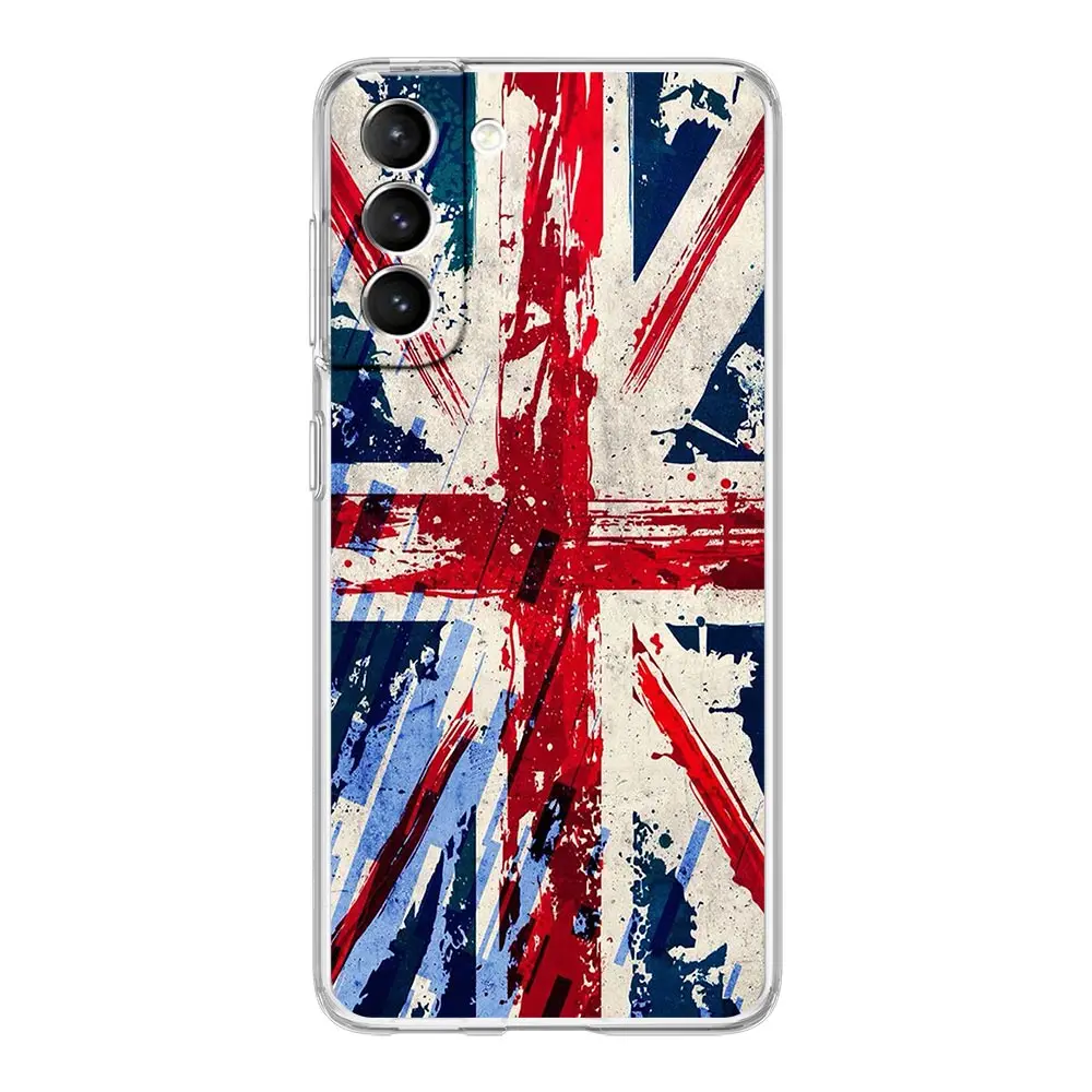 Soft Clear Phone Case with International Flag Design