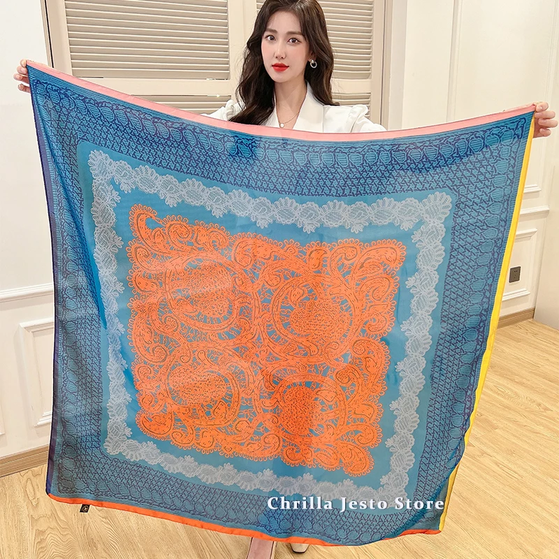 Рисунок 6 - Женский мягкий квадратный шарф из искусственного шелка