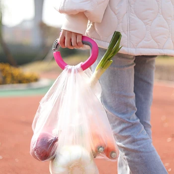 Supporto per Sacchetti della Spesa, Clip per Trasporto Sacchetti, Perfetto per Borse della Spesa e Tote Bag