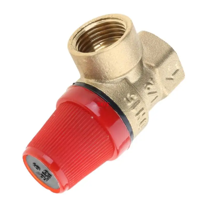 547F Portable Sturdy Inch Brass Relief Valves DN15 Accessory Convenient for Water Oil and Gas Pressure with EPDM Seal