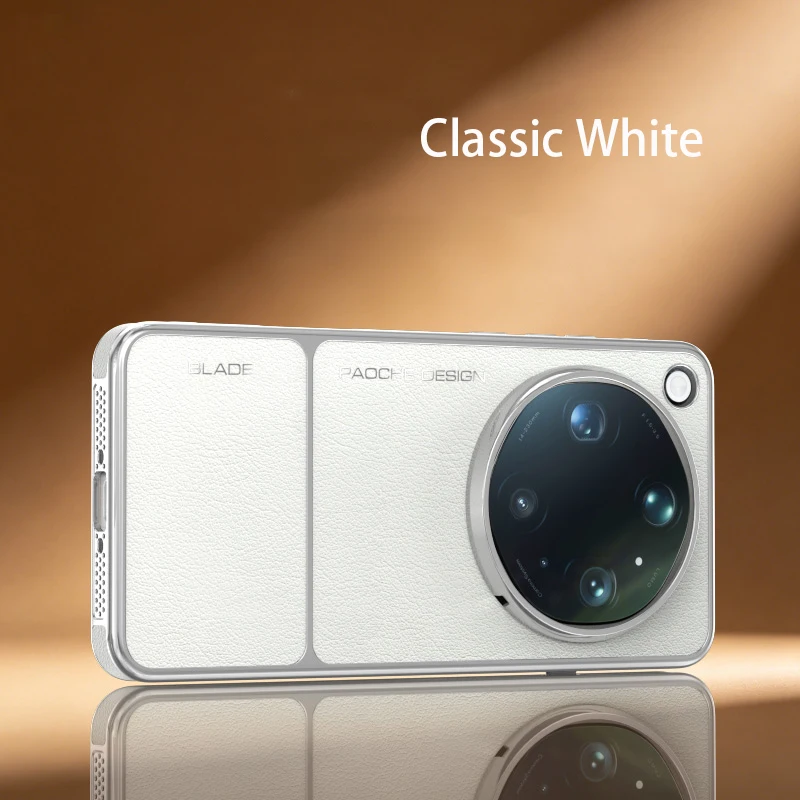 Sleek Leather Case with Built-in Magnet and Heat Dissipation - Comfortable Grip and Fashionable Design