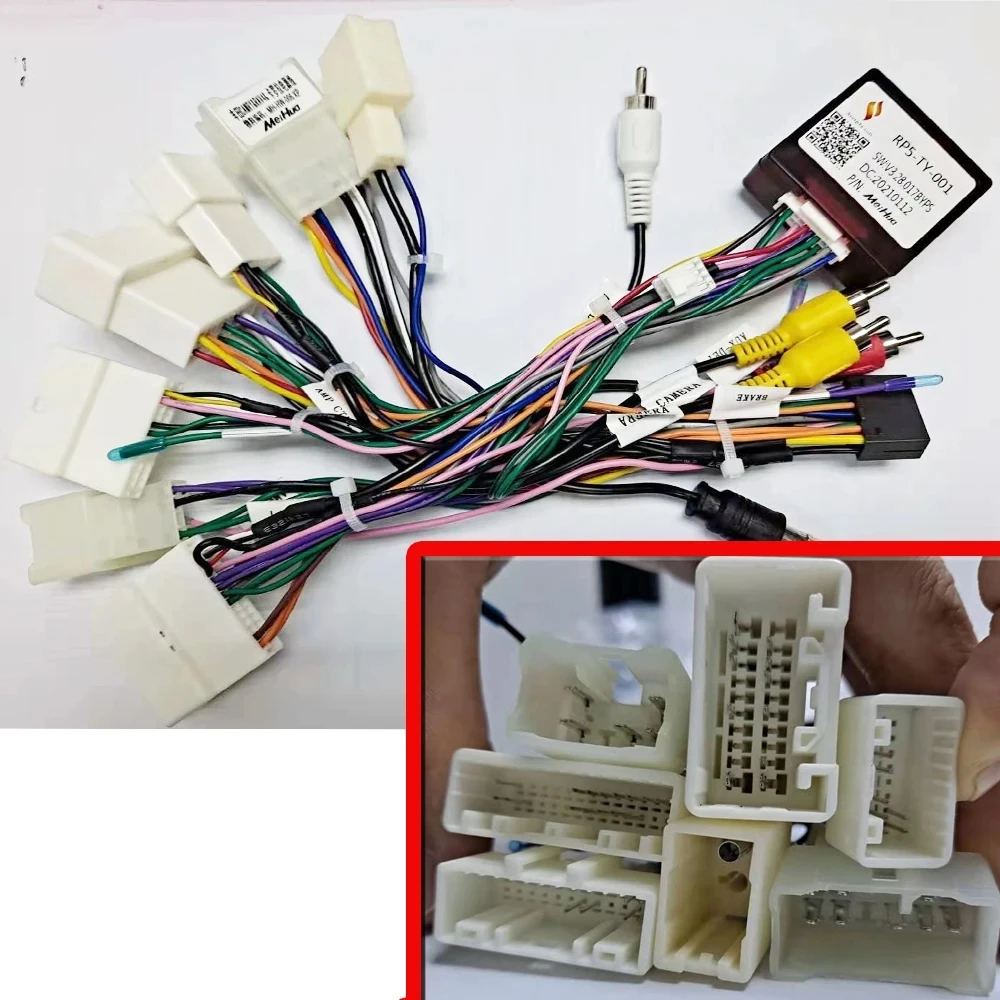 CarStereoRadioWirePowerHarnessAdapterwithCanbusDecoderfor