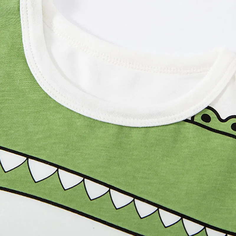 Summer Tops Kids Clothes Children's Clothing Cartoon Stereoscopic Crocodile Baby Boys Short Sleeves T Shirts