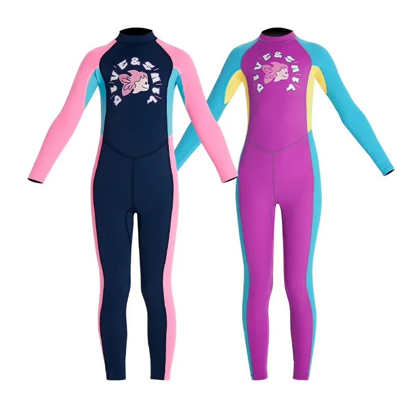 Kids Long Sleeve One Piece Swimsuit