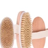 2 In 1 Dry Skin Body Massage Brush Natural Bristle Dead Skin Remover Anti Cellulite Exfoliates Blood Circulation Massage Tools 4