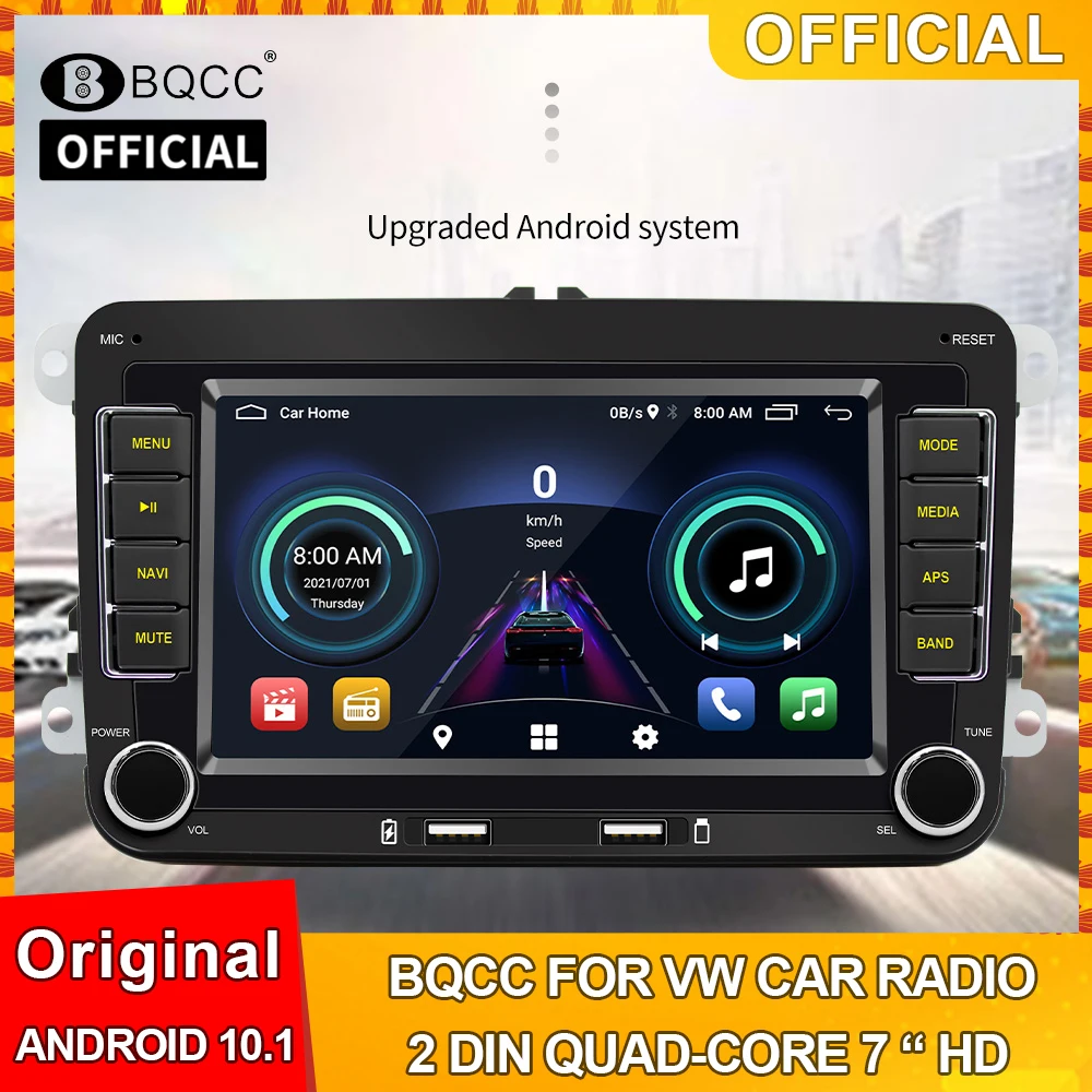 Автомагнитола 2 Din на Android 10 1 для VW мультимедийный плеер с четырехъядерным