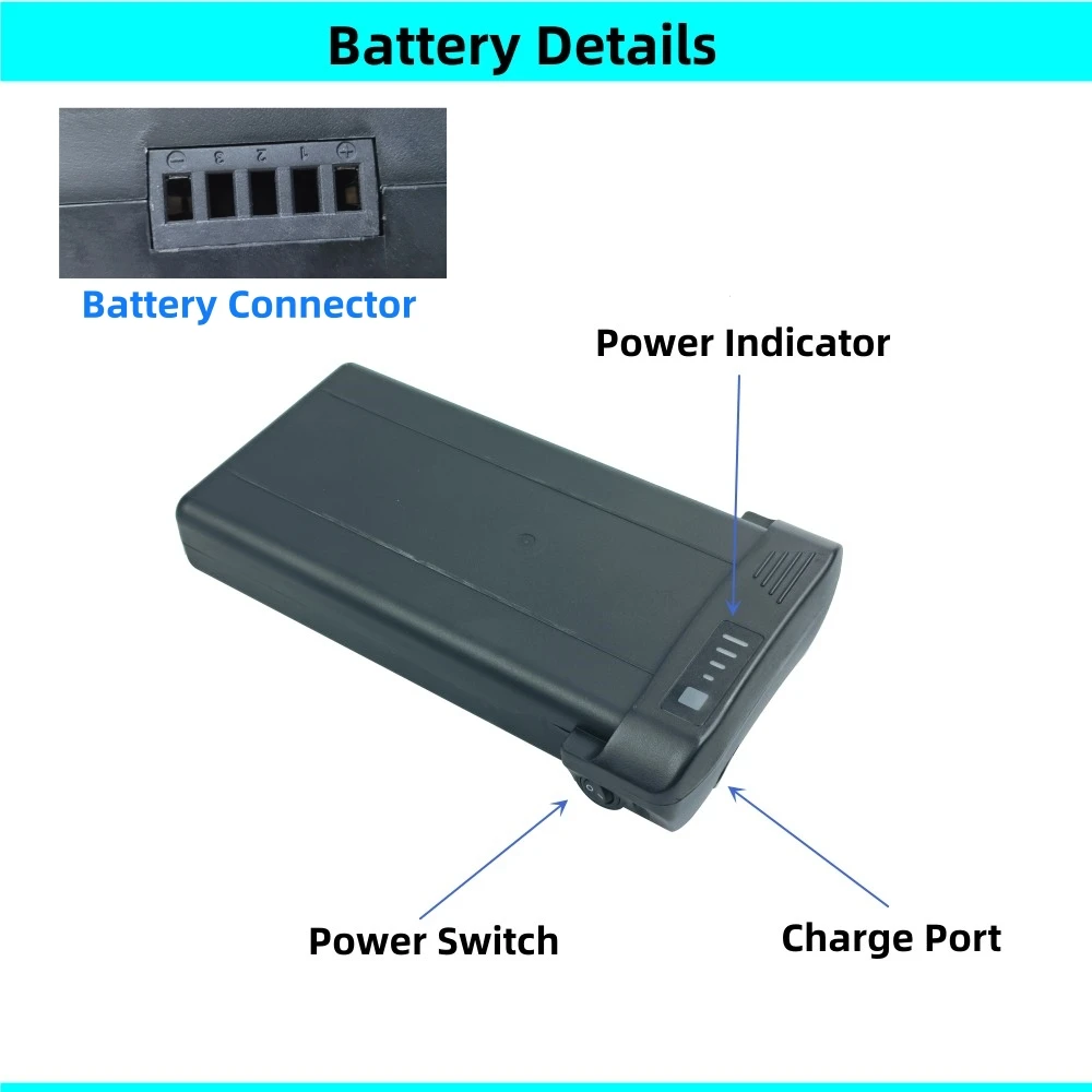 Batteria per bici elettrica da città con portapacchi posteriore 36V 6.6Ah 7.5Ah 7.8Ah 10.5Ah 10Ah 24V per eLife Tourer Regency Apollo Bikemate Txed EC XVI - immagine 2