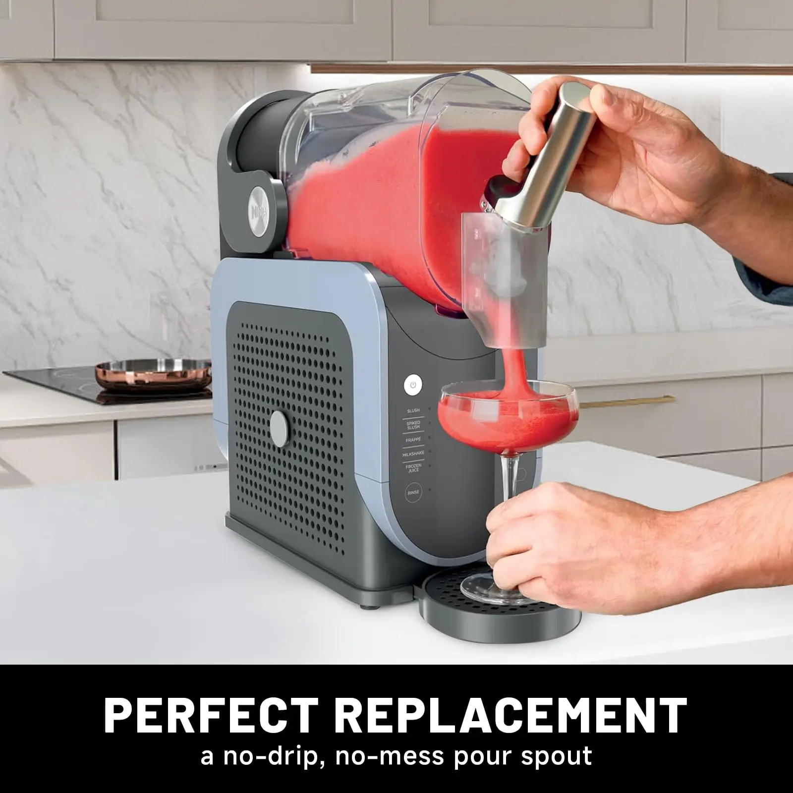 Replacement Spout Cover For Ninja Slushie Machine,Ninja Slushie Replacement Parts Accessories Compatible With FS300, FS301 Machine,BPA Free,PC(Clear - View #10