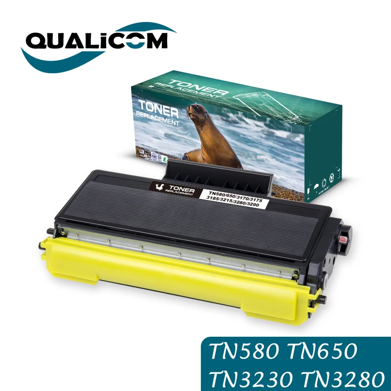 

Qualicom Compatible Toner Cartridge Replacement for Brother TN580 TN620 TN650 TN3170 TN3230 TN3280 to Use with Brother printer